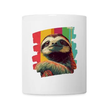 Faultier - Tasse - Weiß - Vorne