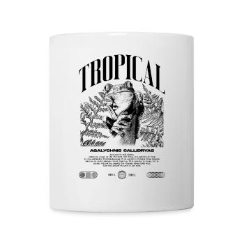 Grenouille arboricole aux yeux rouges Amphibien de la forêt tropicale - Mug blanc - blanc - Devant