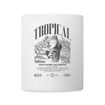 Grenouille arboricole aux yeux rouges Amphibien de la forêt tropicale - Mug blanc - blanc - Devant