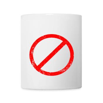 Keine Messer Stadt - Tasse - Weiß - Vorne