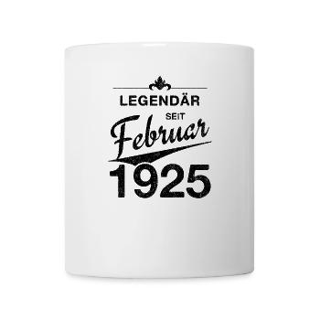 100ème Anniversaire Légendaire Février 1925 Volume 25 - Mug blanc - blanc - Devant