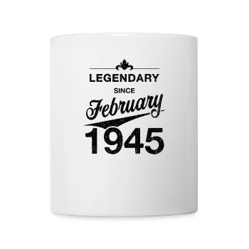 80th Birthday Legendary February 1945 Vintage 45 - Mug - white - Front