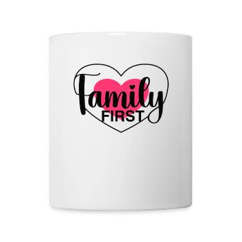 Family First - Heart & Love - Mug - white - Front
