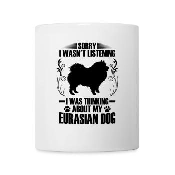 Eurasier ich habe nachgedacht Eurasian Spitz - Tasse - Weiß - Vorne