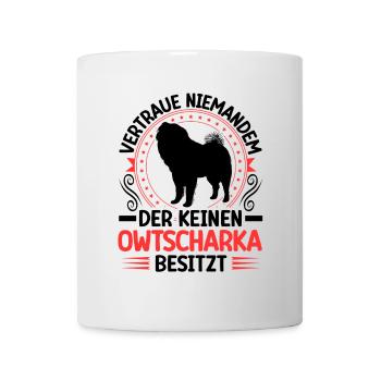 Ovcharka Posséder un Ovcharka caucasien - Mug blanc - blanc - Devant