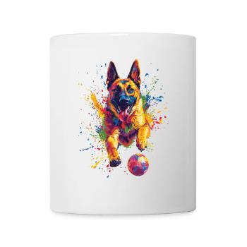 Belgischer Malinois - Tasse - Weiß - Vorne