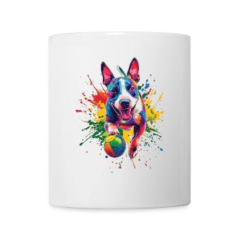 Bullterrier - Tasse - Weiß - Vorne