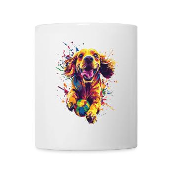 Cocker Spaniel - Tasse - Weiß - Vorne