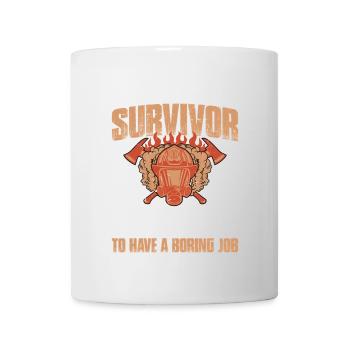 Survivants de l’Académie des Pompiers, parce que la vie c’est trop - Mug blanc - blanc - Devant