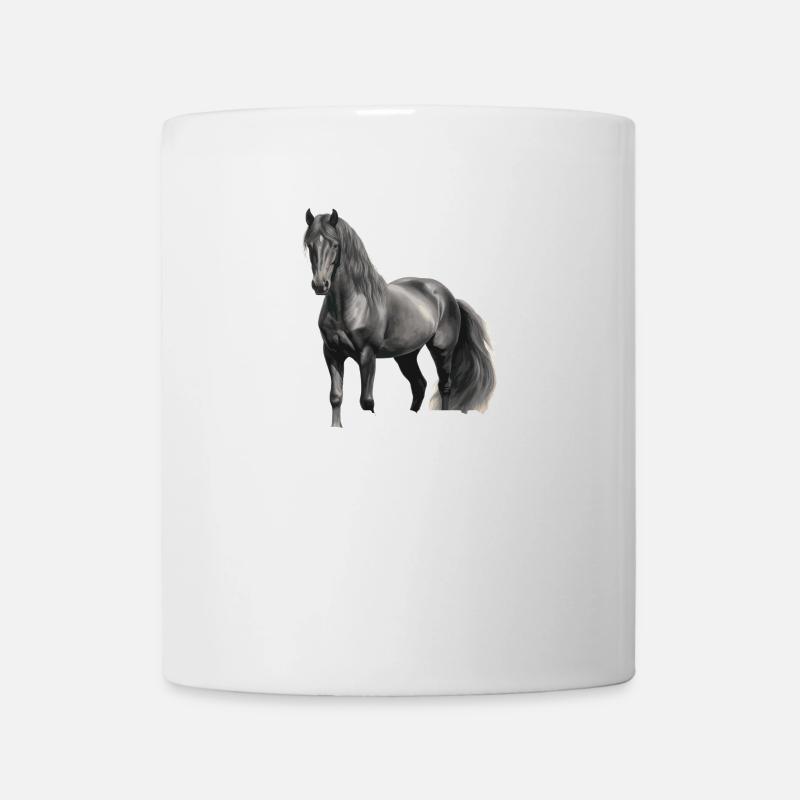 J’aime mon frison jusqu’à la lune et retour - Mug blanc - blanc