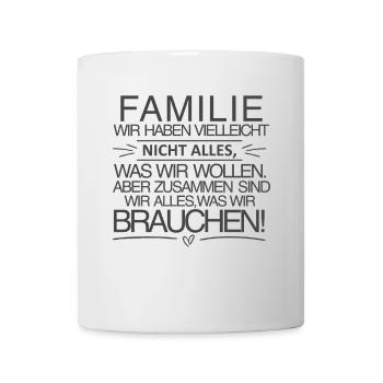 Famille - Ensemble, nous sommes tout - Mug blanc - blanc - Devant