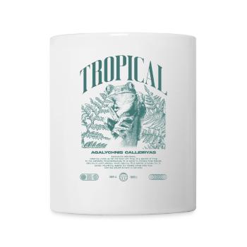 Grenouille arboricole aux yeux rouges Amphibien de la forêt tropicale - Mug blanc - blanc - Devant
