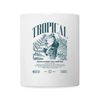 Grenouille arboricole aux yeux rouges Amphibien de la forêt tropicale - Mug blanc - blanc - Devant