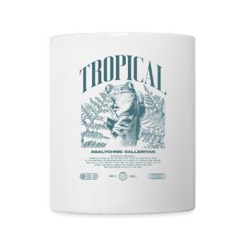 Grenouille arboricole aux yeux rouges Amphibien de la forêt tropicale - Mug blanc - blanc - Devant