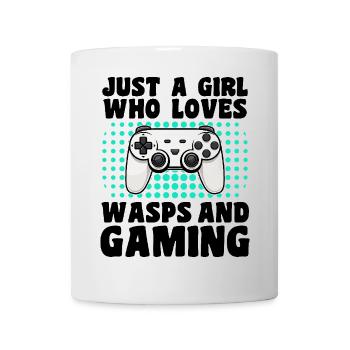 Gamer et Guêpes : Jeux Vidéo et Aventure Piquante - Mug blanc - blanc - Devant