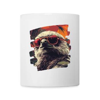 Faultier - Tasse - Weiß - Vorne