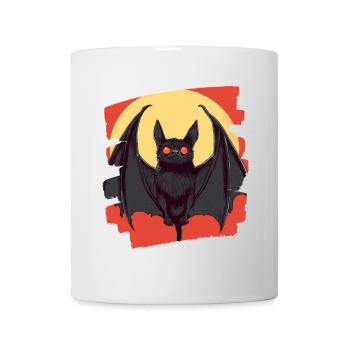 Fledermaus Retro - Tasse - Weiß - Vorne