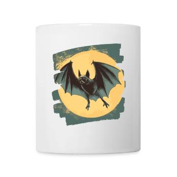 Fledermaus Retro - Tasse - Weiß - Vorne
