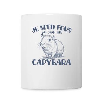 Je m'en fous je suis un capybara - süßes Capybara - Tasse - Weiß - Vorne