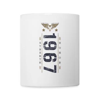 Edition Limitée 1967 Anniversaire Force et Honneur - Mug blanc - blanc - Devant