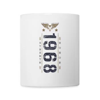 Edition Limitée 1968 Anniversaire Force et Honneur - Mug blanc - blanc - Devant