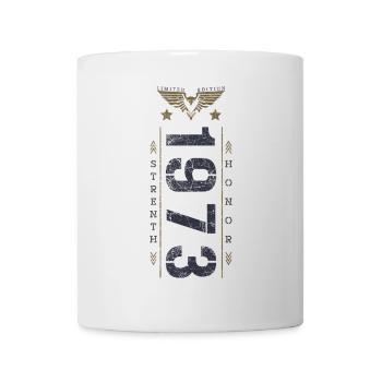 Edition Limitée 1973 Anniversaire Force et Honneur - Mug blanc - blanc - Devant