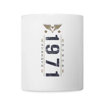 Edition Limitée 1971 Anniversaire Force et Honneur - Mug blanc - blanc - Devant