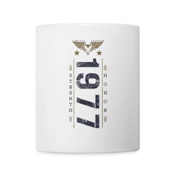 Edition Limitée 1977 Anniversaire Force et Honneur - Mug blanc - blanc - Devant
