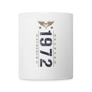 Edition Limitée 1972 Anniversaire Force et Honneur - Mug blanc - blanc - Devant