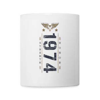 Edition Limitée 1974 Anniversaire Force et Honneur - Mug blanc - blanc - Devant