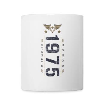 Edition Limitée 1975 Anniversaire Force et Honneur - Mug blanc - blanc - Devant
