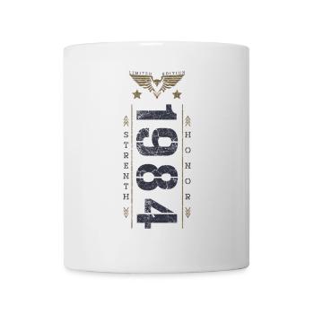 Edition Limitée 1984 Anniversaire Force et Honneur - Mug blanc - blanc - Devant
