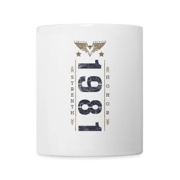 Edition Limitée 1981 Anniversaire Force et Honneur - Mug blanc - blanc - Devant