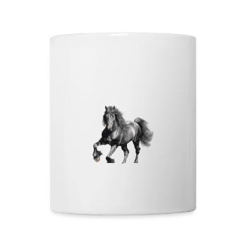 Ce n’est pas mon frison, je suis sa personne - Mug blanc - blanc - Devant