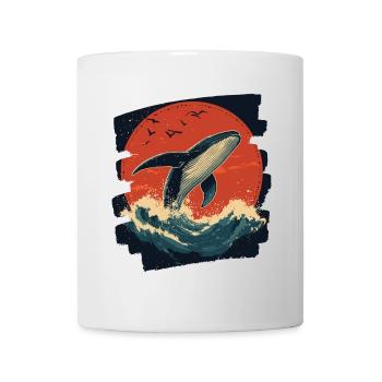 Baleine - Mug blanc - blanc - Devant