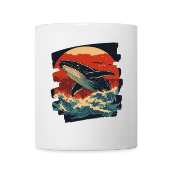 Baleine - Mug blanc - blanc - Devant