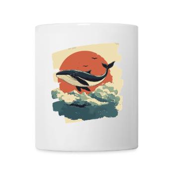 Baleine - Mug blanc - blanc - Devant