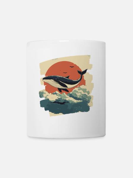 Wal - Tasse - Weiß