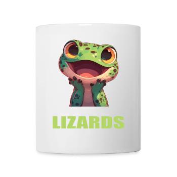 Eidechsen Eidechse - Tasse - Weiß - Vorne