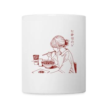 Japon Ramen Nouilles Filles Streetwear Esthétique - Mug blanc - blanc - Devant
