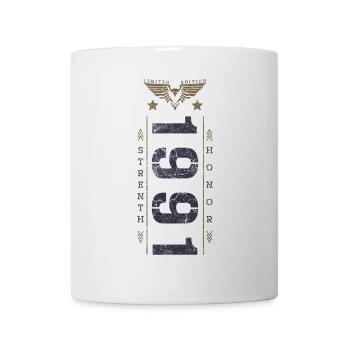 Edition Limitée 1991 Anniversaire Force et Honneur - Mug blanc - blanc - Devant