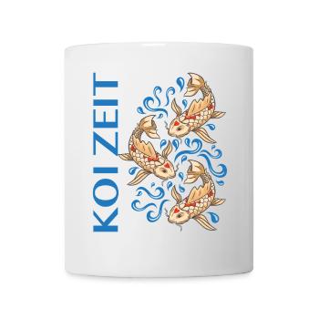 Koi Zeit Spruch Koi Karpfen Liebhaber - Tasse - Weiß - Vorne