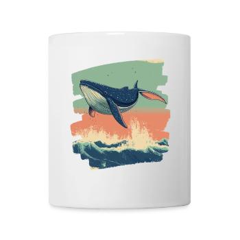 Baleine - Mug blanc - blanc - Devant