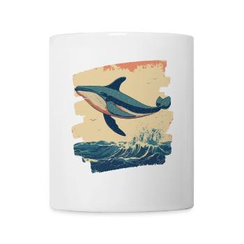 Baleine - Mug blanc - blanc - Devant
