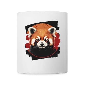 Panda roux rétro - Mug blanc - blanc - Devant