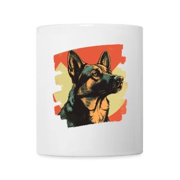 German Shepherd Retro - Mug - white - Front