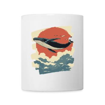 Baleine Rétro - Mug blanc - blanc - Devant