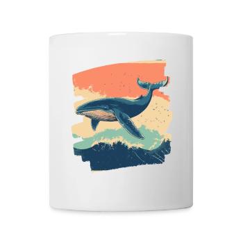 Baleine - Mug blanc - blanc - Devant