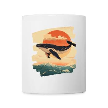 Whale Retro - Mug - white - Front