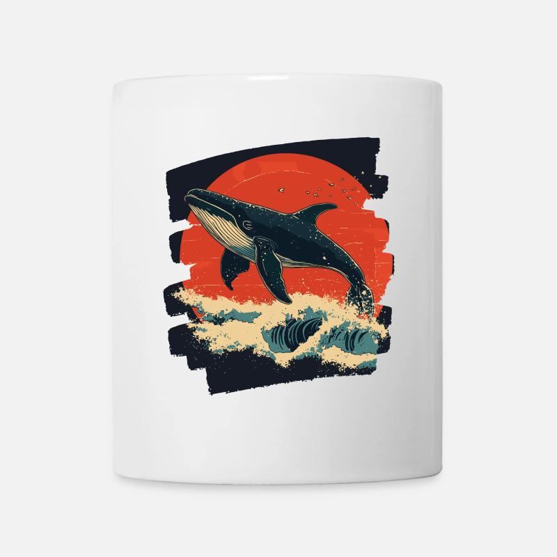 Wal Retro - Tasse - Weiß